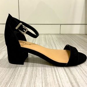 Torrid Faux Suede Double-Strap Block Heels